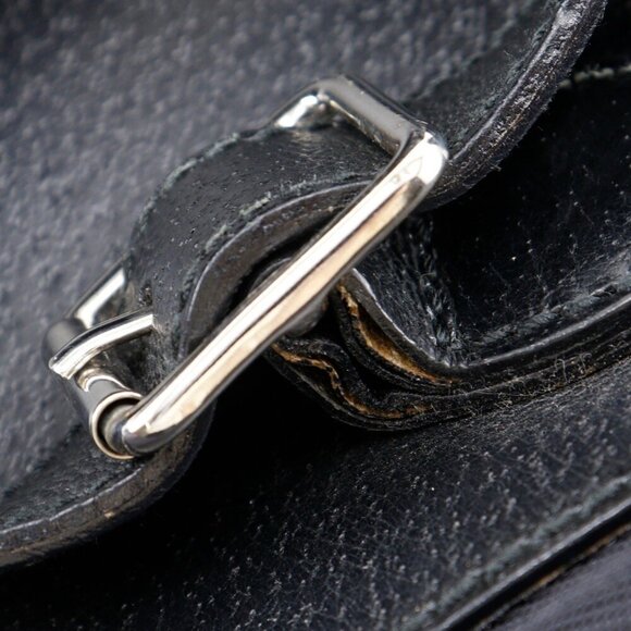 GUCCI Black Leather Backpack main image 9